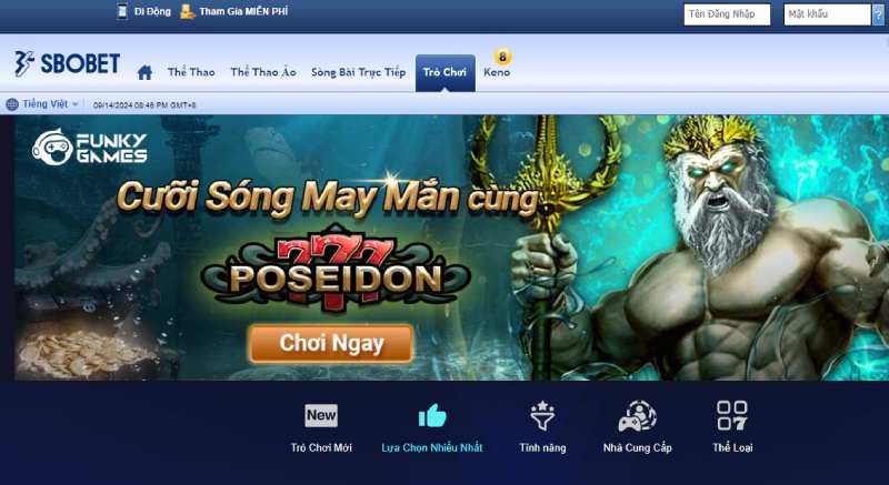 Truy cập Sbobet nhanh từ thantai68.com